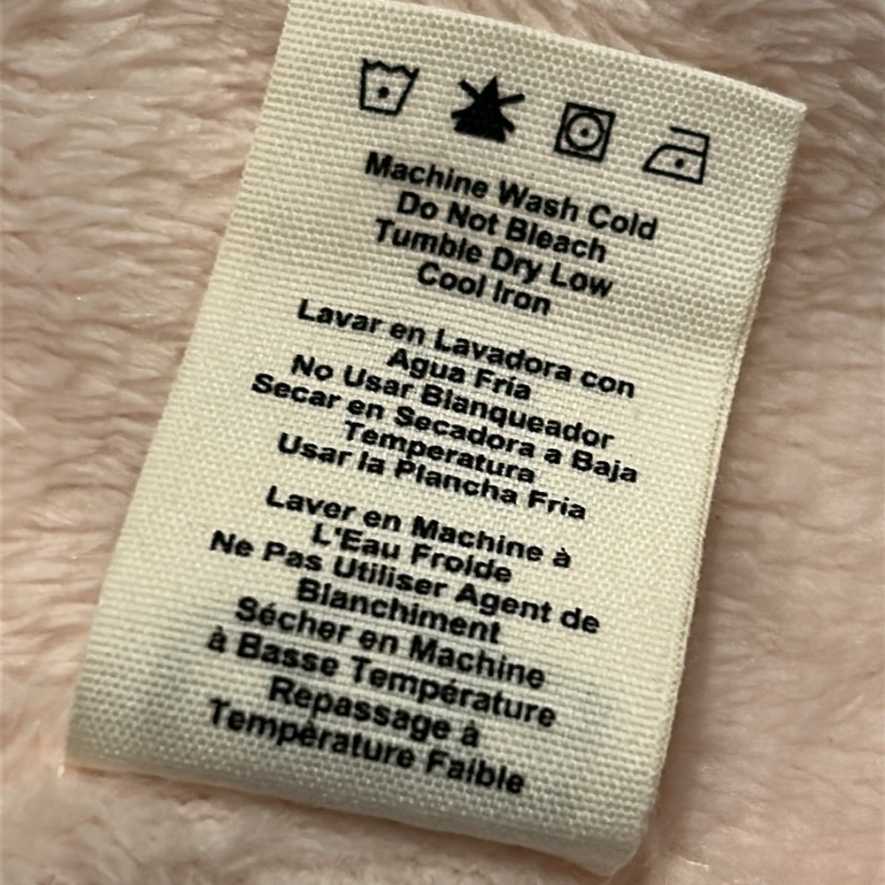 UGG Miranda Soft Light Fleece Bath Robe in Ice Pink, Size Medium - Picture 9 of 10